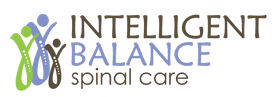 Logo of "intelligent balance spinal care" featuring a stylized human figure and spine illustration within the letter 'b', designed to appeal to our clients.